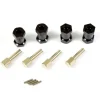 Absima 2560021Aluminium Spurverbreiterung für Crawler 12mm Schwarz