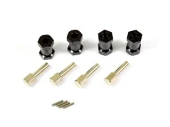 Absima 2560021Aluminium Spurverbreiterung für Crawler 12mm Schwarz