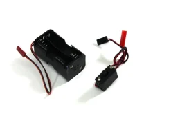 Absima 2300002Batteriebox mit Schalter f. Mignonzellen