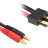 Absima 3040036Ladekabel 4mm Goldkontaktstecker passend f. Traxxas 150mm