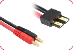 Absima 3040036Ladekabel 4mm Goldkontaktstecker passend f. Traxxas 150mm