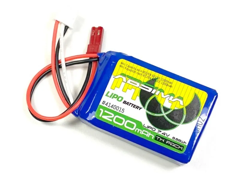 Absima 4140015LiPo Senderakku 2S 1200mAh 7.4V für CR6P und CR6S auch für G7P