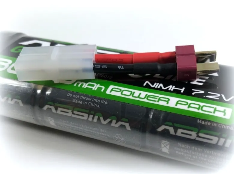 Absima 4100012NiMH Akku 7,2V 4200mAh Stick Pack mit Deans + Tamiya Adapter