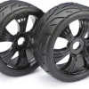 Absima 2530003Räderset LP Buggy "Street" schwarz 1:8 (2 St.)