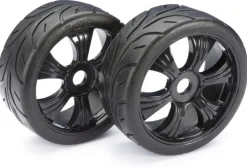 Absima 2530003Räderset LP Buggy "Street" schwarz 1:8 (2 St.)