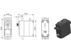 Absima 2030006Servo 'S250MH' 25kg 25Z/JR Metallgetriebe