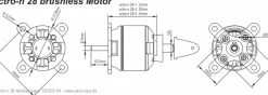 aero-naut 700303actro-n 28-3-1300 Brushless Motor