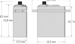 aero-naut 700374AN-12-MGBBA Servo 10g, 2,2kg/6V