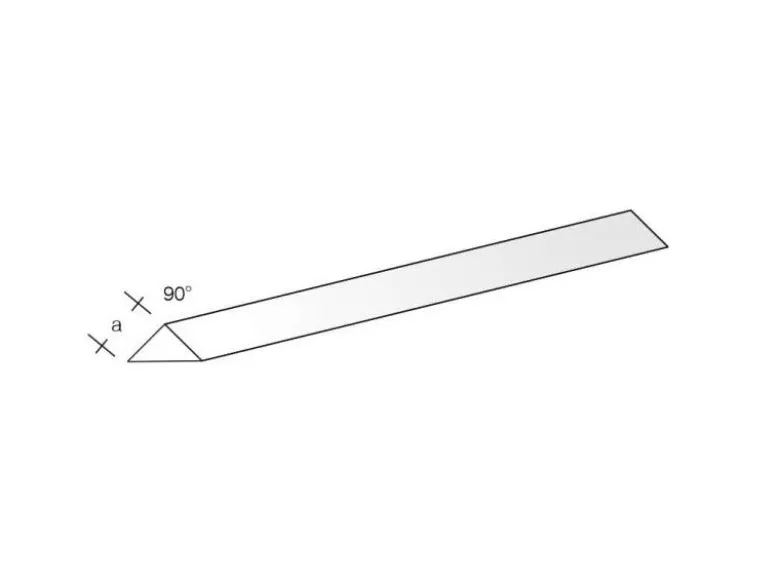 aero-naut 772693ASA Dreikant-Profil 90° 3mm x 1000mm Plastikprofil