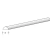aero-naut 772624ASA Halbrundstab 2,0 x 1000mm Plastikprofil