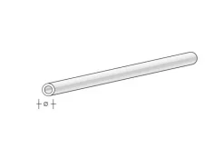 aero-naut 772835ASA Rundrohr 4,0 x 3,0 x 1000mm Plastikprofil