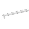 aero-naut 772842ASA Rundrohr 8,0 x 6,0 x 1000mm Plastikprofil