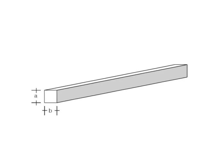 aero-naut 772743ASA Vierkant-Flachstab 1,0 x 2,5 x 1000mm Plastikprofil