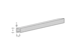 aero-naut 772809ASA Vierkantrohr 10,0 x 8,0 x 1000mm Plastikprofil