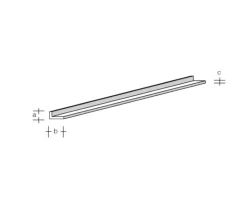 aero-naut 772881ASA Winkel-Profil 8,0 x 8,0 x 1000mm Plastikprofil