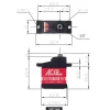 AGF-RC B13DLMV2B13DLM V2 Mini Servo Metallgetriebe 0,10sek./4,5kg bei 8.4V