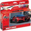 Airfix A55005Small Starter Set NEW Bugatti Chiron Plastikbausatz in 1:43 inkl. Kleber, Pinsel und Hauptfarben