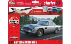 Airfix A55011Starter Set - Aston Martin DB5 Plastikbausatz in 1:43 inkl. Kleber, Pinsel und Hauptfarben