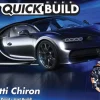 Airfix J6025QUICKBUILD Bugatti Chiron schwarz Plastikbausatz ohne Kleben