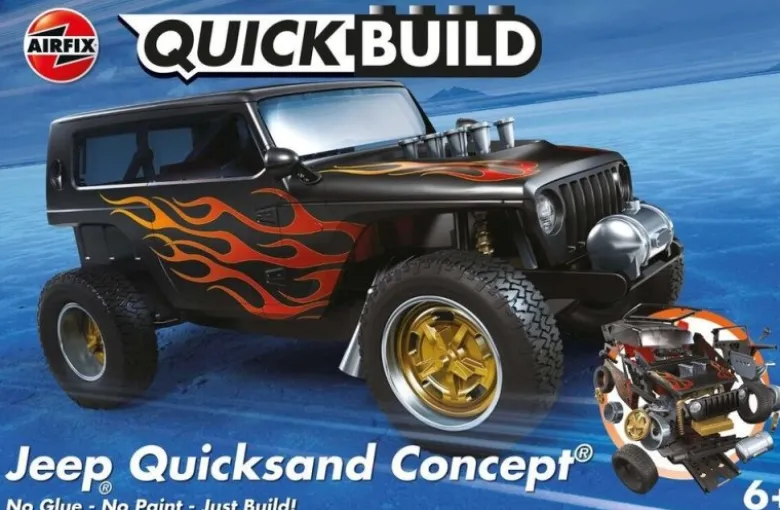 Airfix J6038QUICKBUILD Jeep 'Quicksand' Concept Plastikbausatz ohne Kleben