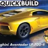 Airfix J6026QUICKBUILD Lamborghini Aventador gelb Plastikbausatz ohne Kleben