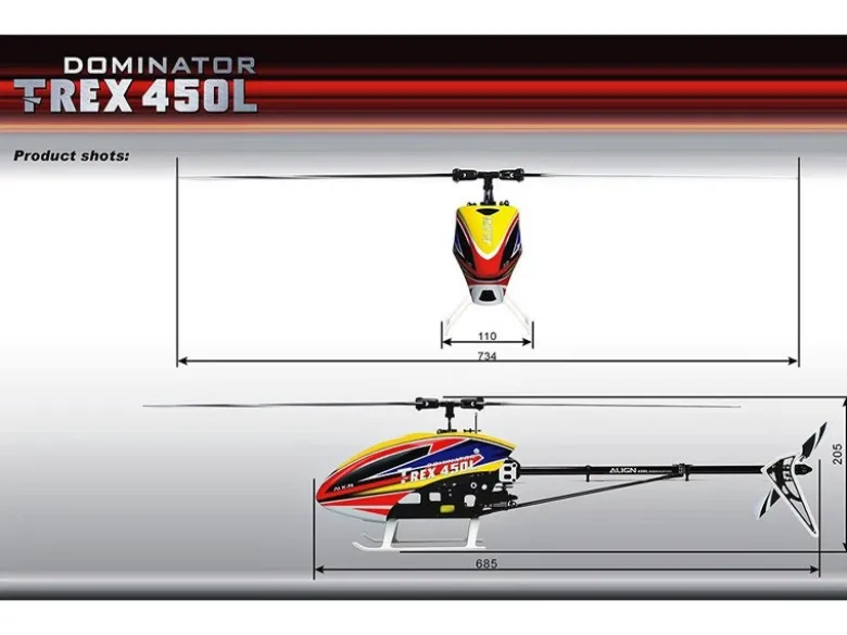 Align RH45E35XTT-REX 450LP (3S) Hubschrauber ARTF