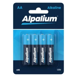 Alpalium 12000406Alkaline AA Batterien LR6 1,5V, 4er Blister