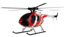 AMEWI 25334AFX MD500E Zivil brushless 4-Kanal 325mm Helikopter 6G RTF rot/silber