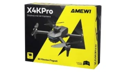 AMEWI 25363AMXFlight X4KPro Brushless-Drohne mit Kamera inkl. 2 Akkus