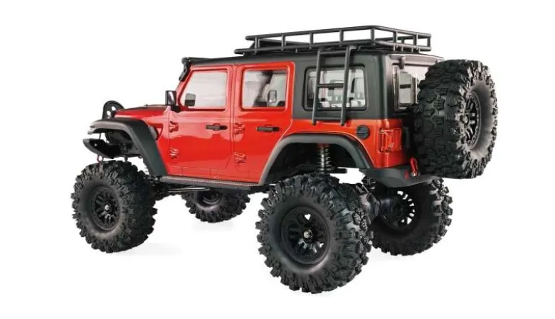 AMEWI 22652AMXRock Crosstrail Crawler 4WD 1:10 2.4GHz ARTR, rot metallic