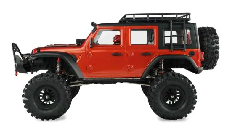 AMEWI 22652AMXRock Crosstrail Crawler 4WD 1:10 2.4GHz ARTR, rot metallic