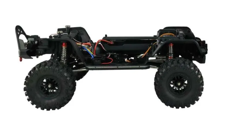 AMEWI 22652AMXRock Crosstrail Crawler 4WD 1:10 2.4GHz ARTR, rot metallic