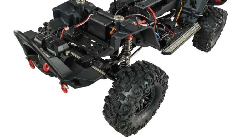 AMEWI 22652AMXRock Crosstrail Crawler 4WD 1:10 2.4GHz ARTR, rot metallic