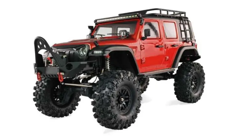 AMEWI 22652AMXRock Crosstrail Crawler 4WD 1:10 2.4GHz ARTR, rot metallic