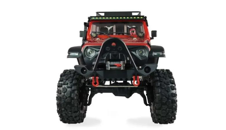 AMEWI 22652AMXRock Crosstrail Crawler 4WD 1:10 2.4GHz ARTR, rot metallic