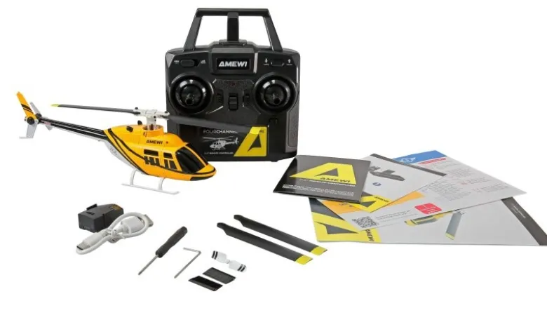 AMEWI 25358Bell 206 Jet Ranger Helikopter 4-Kanal 6G RTF