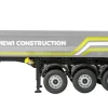 AMEWI 22735Dreiachs-Sattelauflieger mit Kippmulde, Metall 1:14 silber