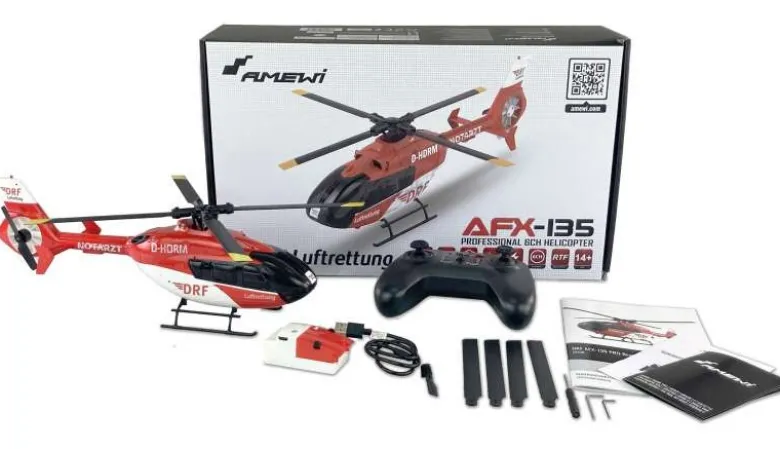 AMEWI 25338DRF AFX-135 PRO Brushless 6-Kanal 352mm Helikopter 6G RTF