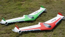 AMEWI 24133Eagle Twin V2 40mm EDF Nurflügler PNP, rot