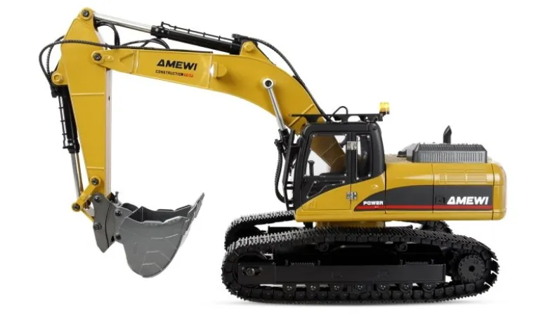 AMEWI 22732G705E Bagger Metall 1:14 RTR gelb