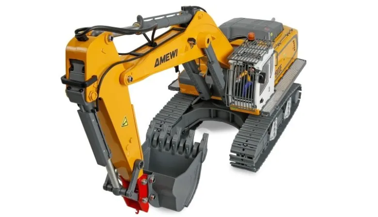 AMEWI 22749G100E Vollmetall Bagger 1:18 2,4Ghz RTR 10,3kg