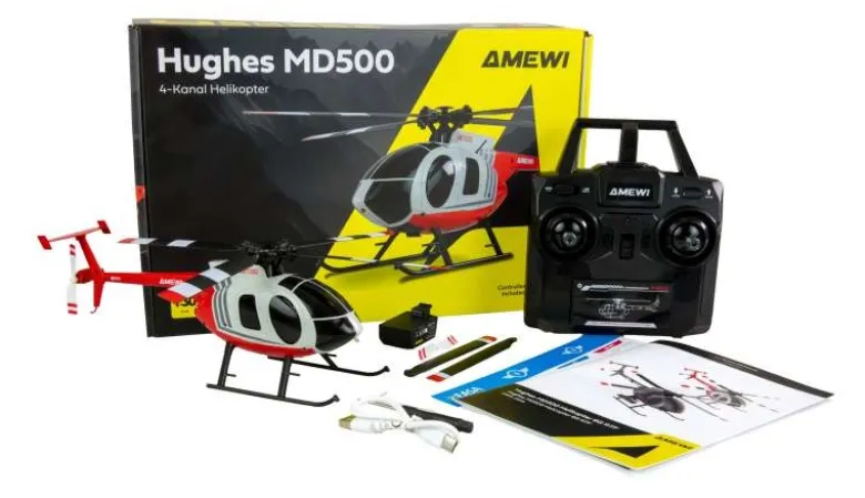 AMEWI 25354Hughes MD500 Helikopter Zivil 4-Kanal 6G RTF