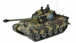 AMEWI 23053Königstiger Henschel-Turm 1:16 Panzer Professional Line Rauch, Sound, Metallketten, Laufräder, Getriebe, Holzkiste
