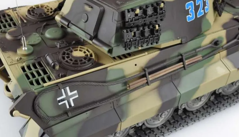 AMEWI 23110Königstiger Henschelturm 1:16 professional line IR/BB Rauch & Sound, 2,4 GHz RTR