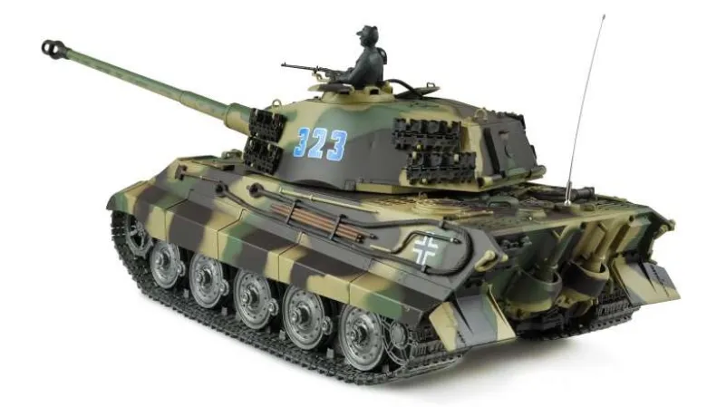 AMEWI 23110Königstiger Henschelturm 1:16 professional line IR/BB Rauch & Sound, 2,4 GHz RTR