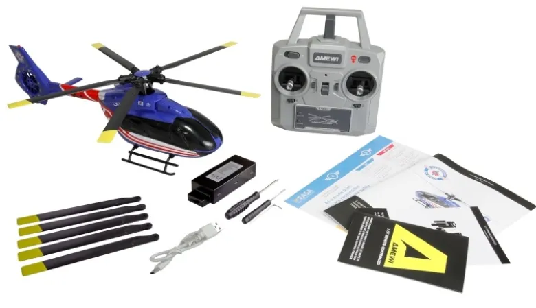 AMEWI 25383Luxembourg Air Rescue H145 Helikopter Brushless RTF 6-Kanal 6G