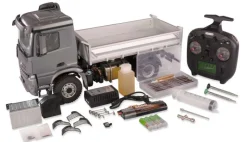 AMEWI 22611Mercedes-Benz Arocs Hydraulik Muldenkipper Pro 4x4 1:14 RTR Mit Sound, Licht, 2-Gang Getriebe, sperrbare Diffs