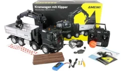 AMEWI 22716Mercedes-Benz Arocs Kranwagen mit Kipper 8x4/4 4WD 1:18 RTR