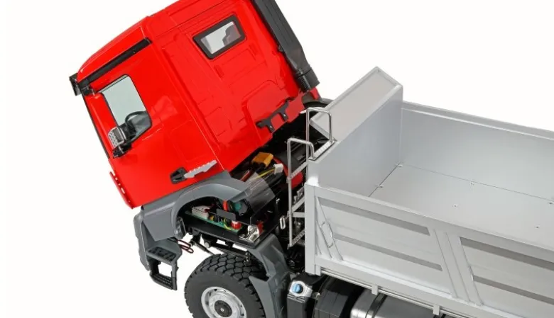 AMEWI 22729Mercedes-Benz Arocs Muldenkipper 6x6 1:14 RTR, rot