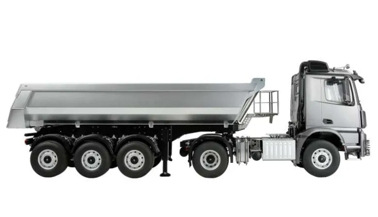 AMEWI 22696Mercedes-Benz Arocs Sattelzug mit Kippauflieger 4x4 1:14 RTR anthrazit
